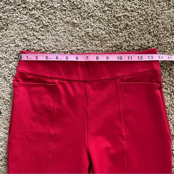 CHICO’S RED PANTS-SLACKS ~ Sz XS - Chico’s 0 Short - Picture 4 of 11